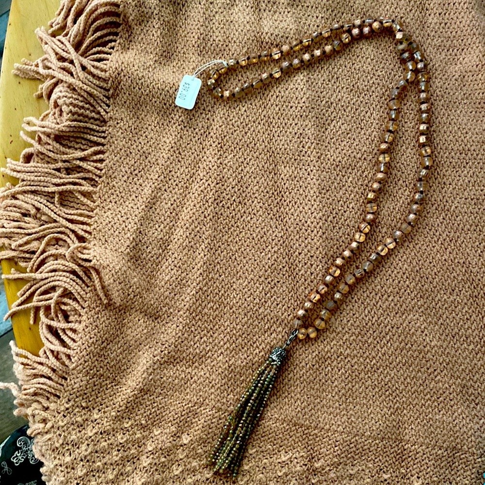COPY - Rose Gold tone beaded necklace